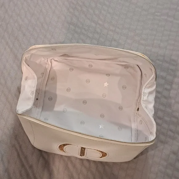 Dior Black, White & Gold Makeup Bags Set Of 2 - Picture 6 of 15